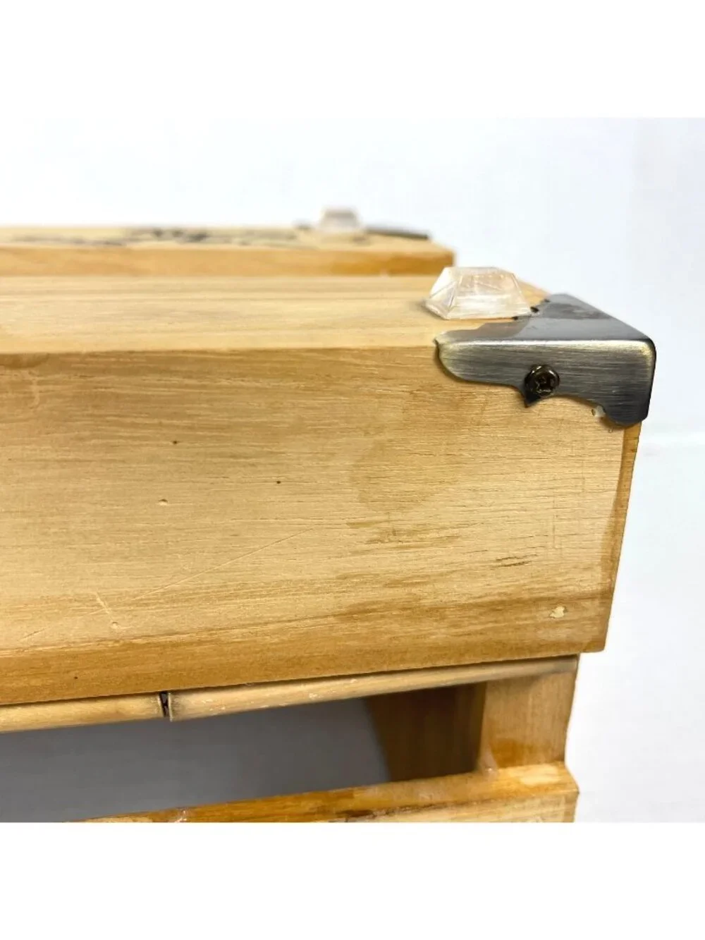 Artisanal Decorative Storage Crate Planter OOAK Wood Music Fan CD Box Organizer
